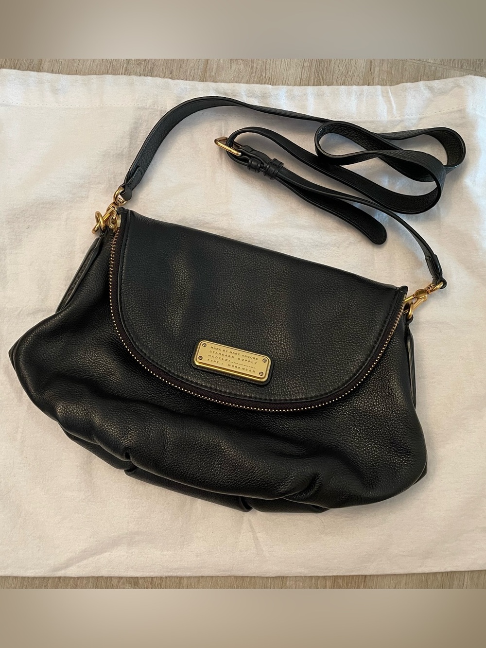 Marc by Marc Jacobs Classic Q Natasha Crossbody Bag / Handbag, Black